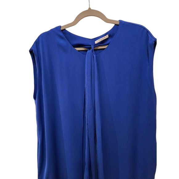 MM Lafluer Tunic Type Dress With Pockets and Neck Tie. Size Large - Picture 2 of 7